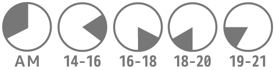 AM,14時〜16時,16時〜18時,18時〜20時,19時〜21時